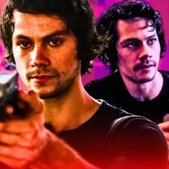 Dylan O'Brien w roli głównej w filmie "American Assassin". Obsada w akcji, z pistoletem w dłoni.