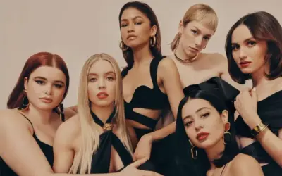 Aktorki z serialu Euforia, w tym Zendaya, Hunter Schafer i Sydney Sweeney, pozują do zdjęć. Czekamy na 3 sezon Euforii!