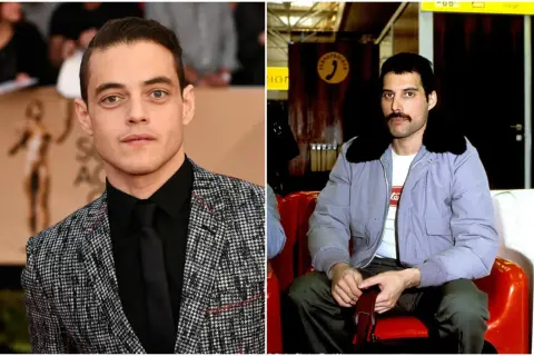 Rami Malek jako Freddie Mercury. Porównanie aktora z filmu Bohemian Rhapsody z obsadą.