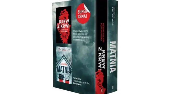 Zestaw książek "Krew z krwi" i "Matnia" Przemysława Piotrowskiego. Thriller, który sprawi, że poczujesz więź z bohaterami.