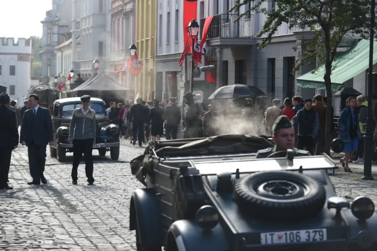 Filip film plan zdjęciowy Toruń niemieckie szyldy