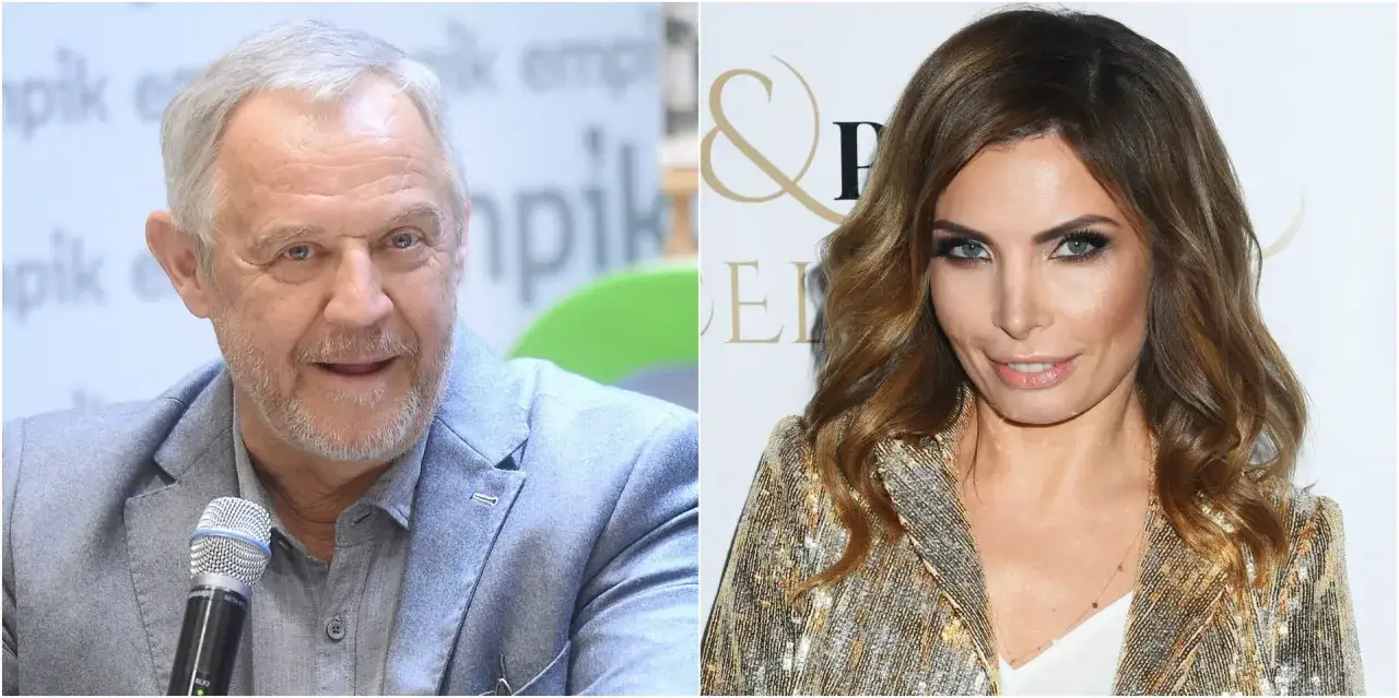 Mężczyzna z mikrofonem i kobieta w błyszczącej marynarce. Czy zastanawiałeś się, ile zarabiają aktorzy w serialach?