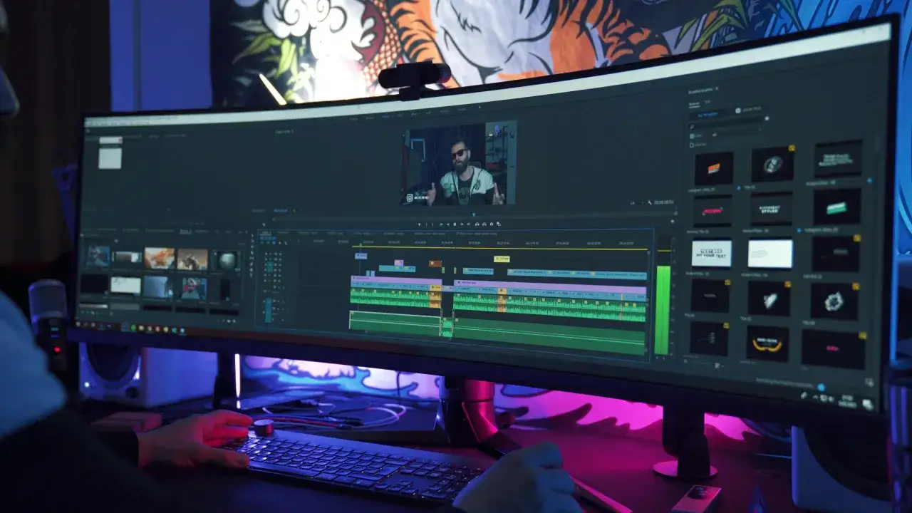 profesjonalny program do montażu wideo na monitorze